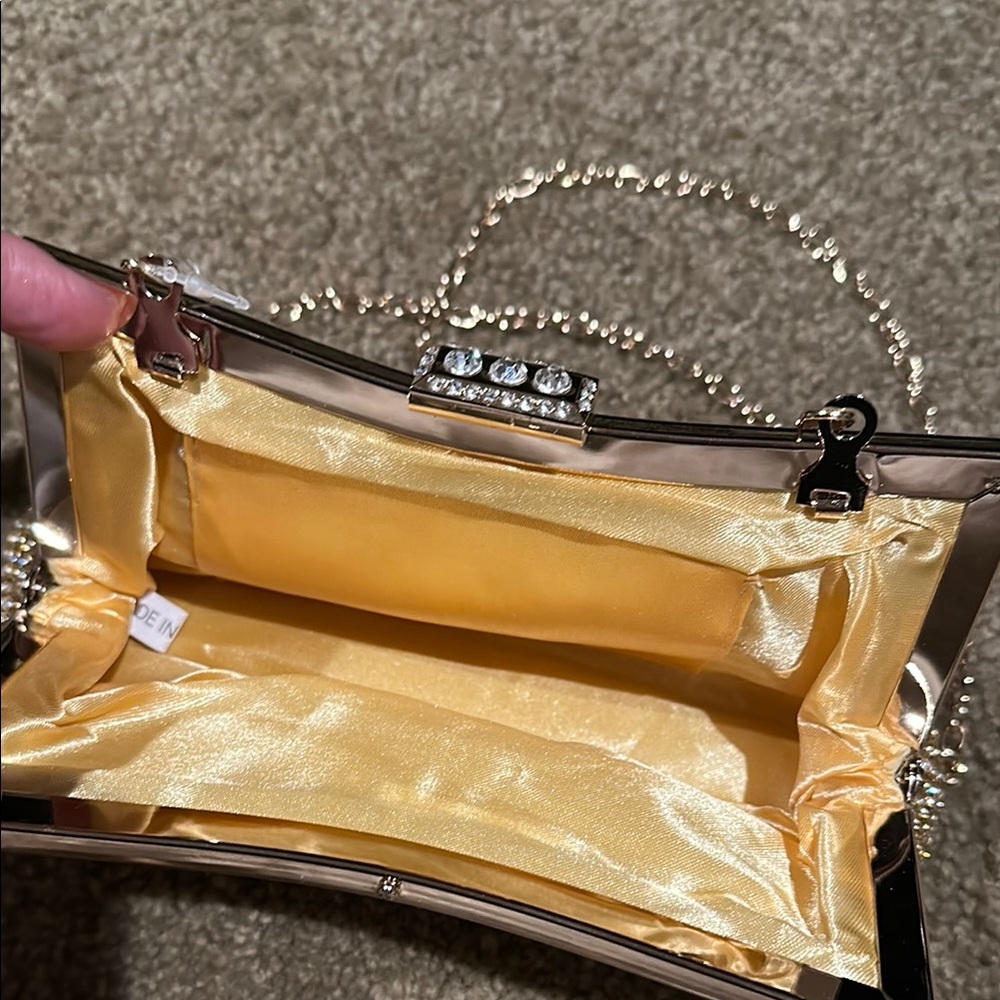 Gold Beaded Evening Bag - Picture 5 of 7
